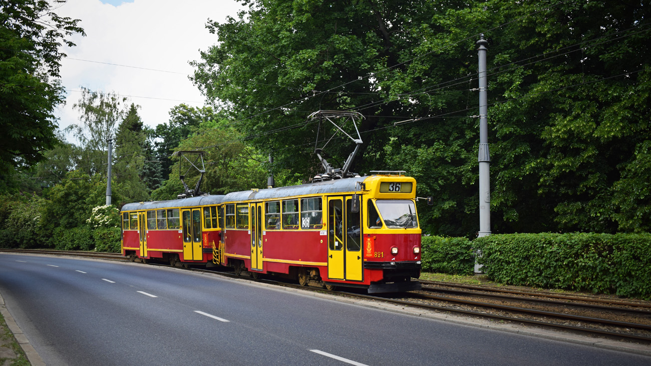 Варшава, Konstal 13N № 821