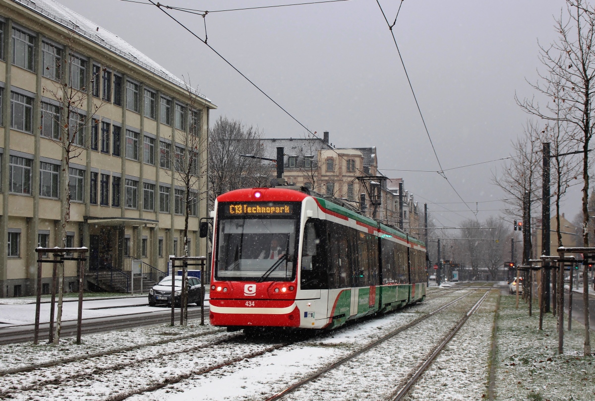 Хемниц, Vossloh Citylink № 434; Хемниц — Трамвайно-железнодорожная система «Хемницер Модель»