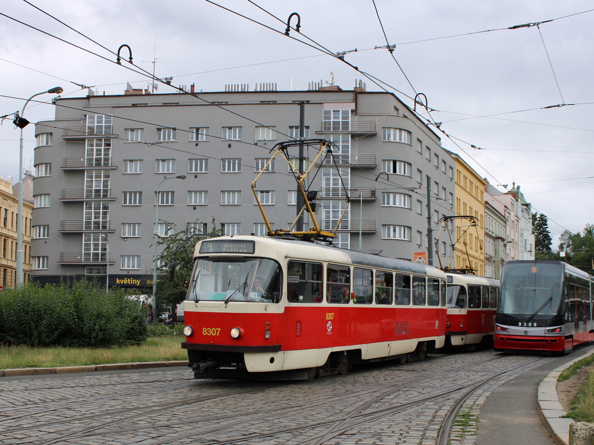 Прага, Tatra T3R.P № 8307
