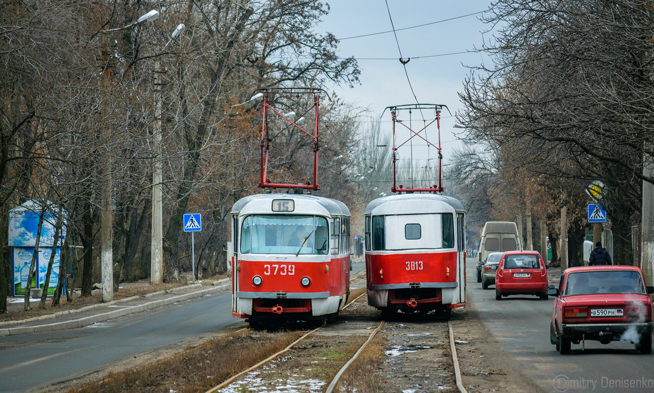 Doneck, Tatra T3SU (2-door) č. 3739; Doneck, Tatra T3SU (2-door) č. 3813