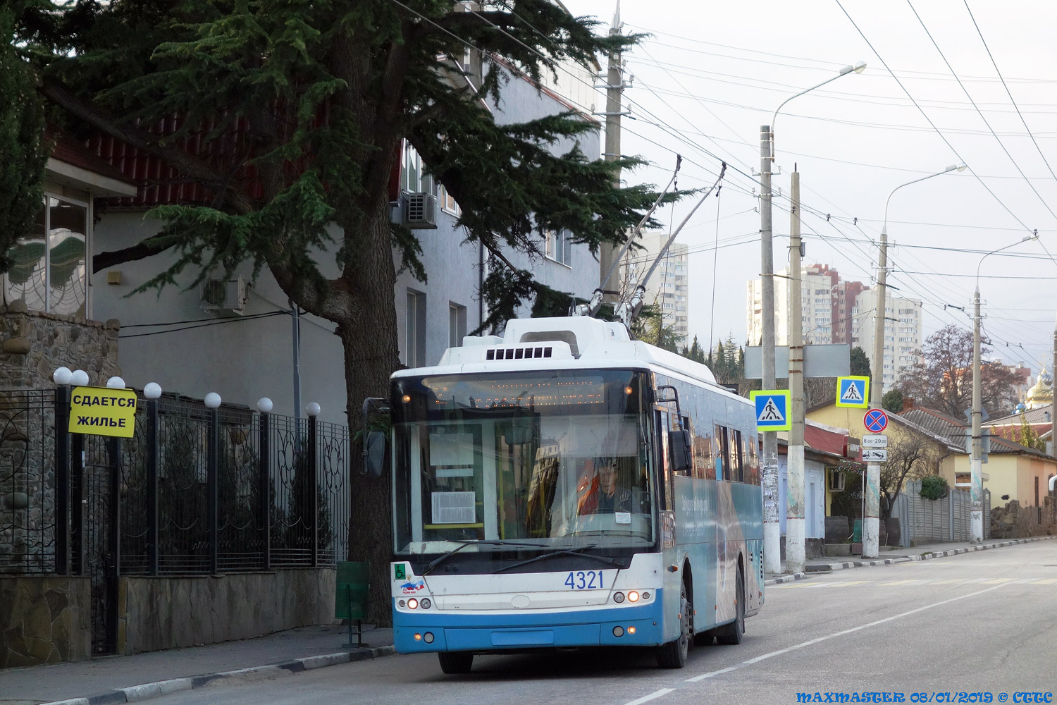 Крымский троллейбус, Богдан Т70110 № 4321