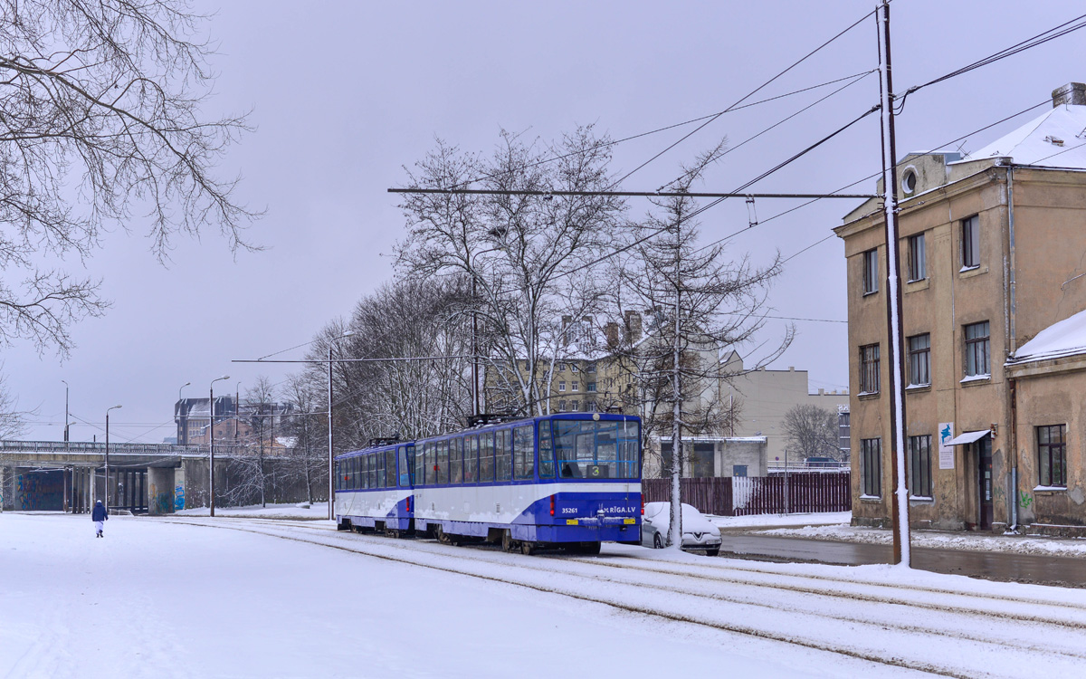 Рига, Tatra T3MR (T6B5-R) № 35261 Рига, Tatra T3MR (T6B5-R) № 35261