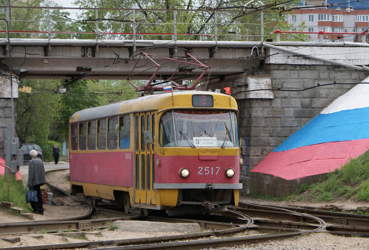 Волгоград, Tatra T3SU (двухдверная) № 2517