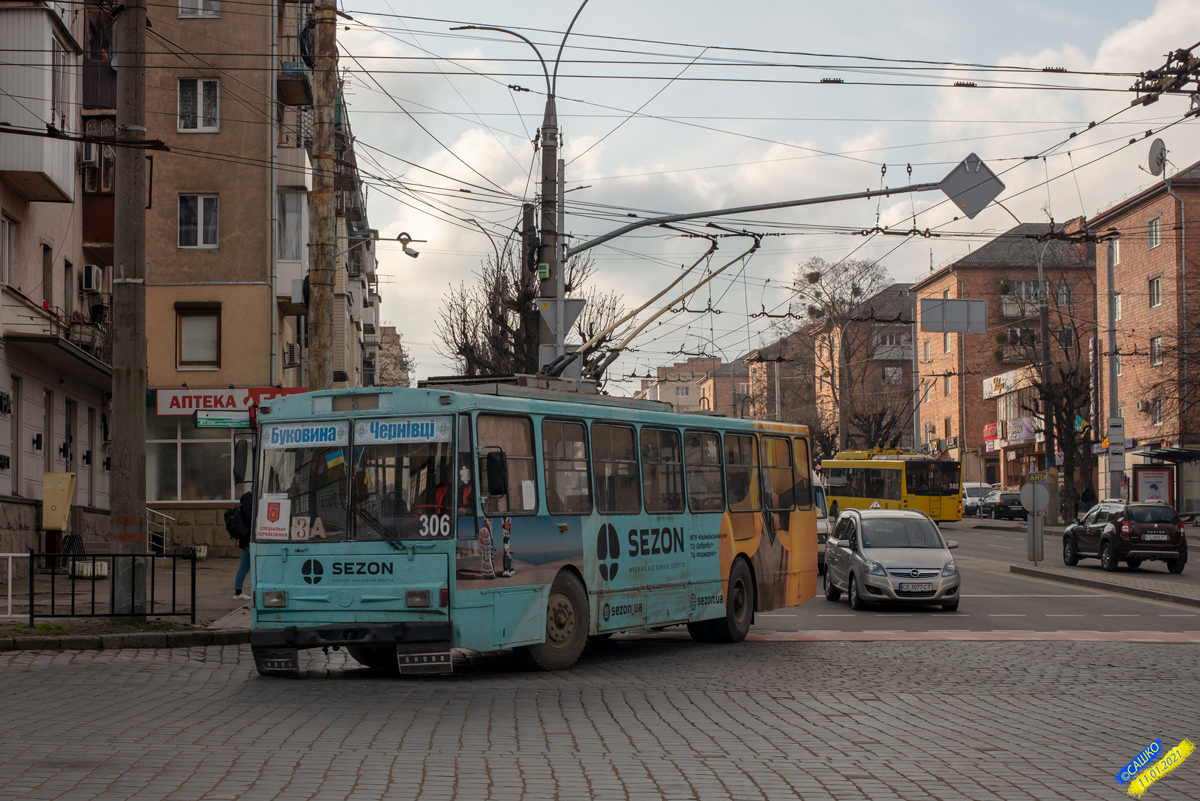 Черновцы, Škoda 14Tr89/6 № 306