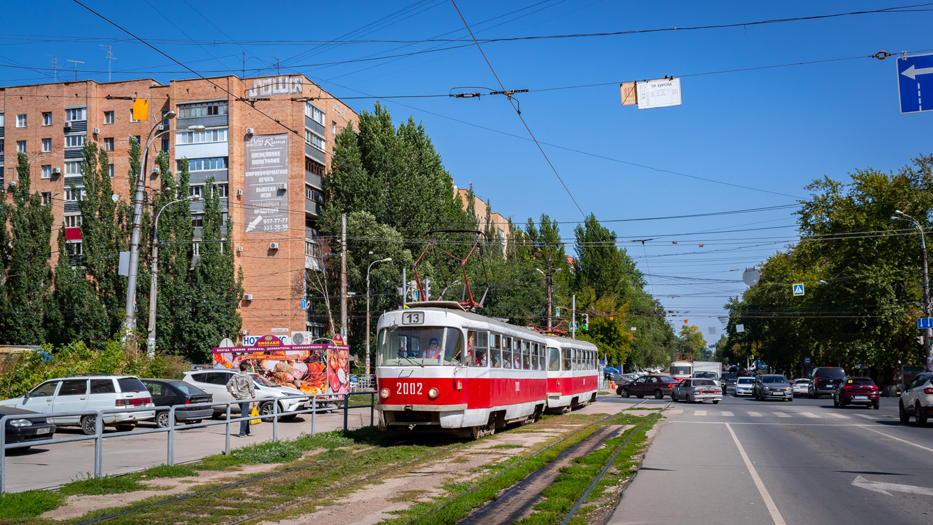 Самара, Tatra T3SU (двухдверная) № 2002