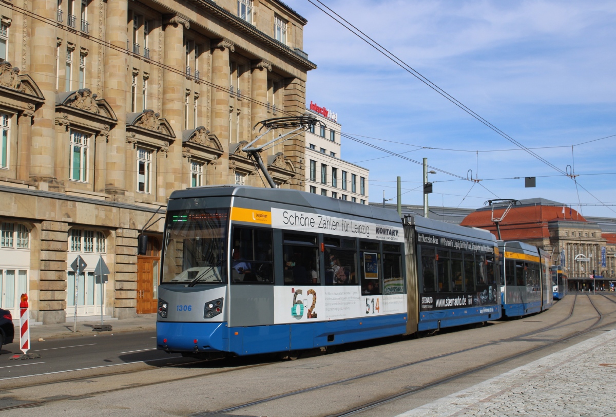 Лейпциг, Leoliner Fahrzeug-Bau Leipzig NGTW6L № 1306