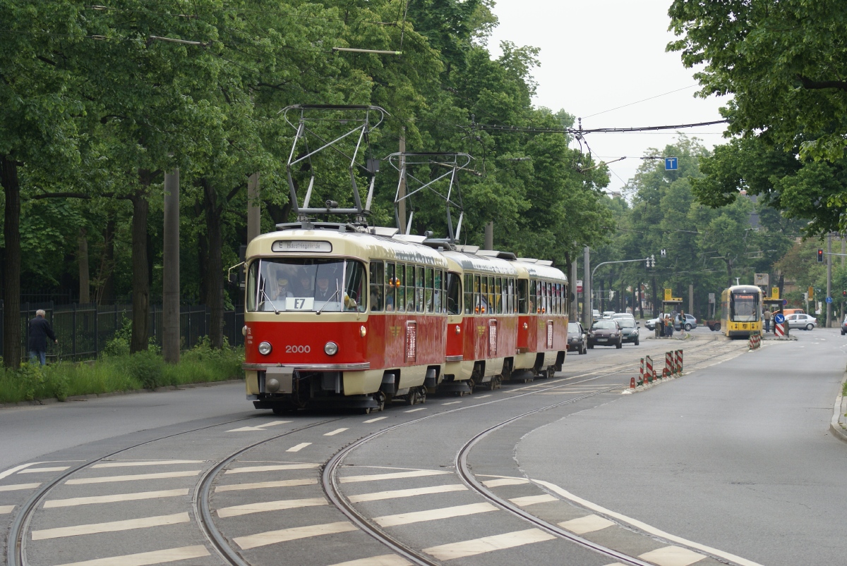 Дрезден, Tatra T4D № 2000 (201 314); Дрезден — Прощание с Татрами (29.05.2010)