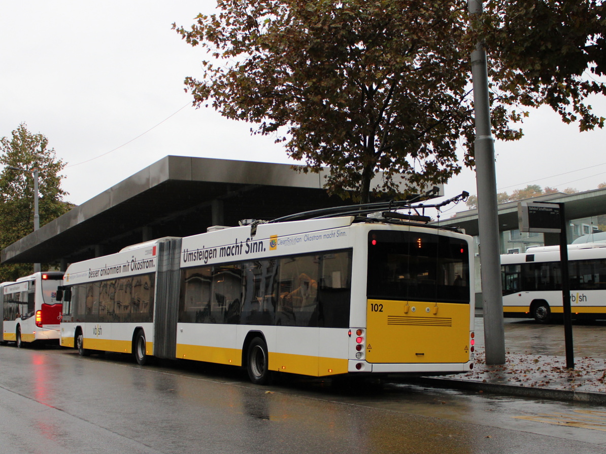 Шаффхаузен, Hess SwissTrolley 3 (BGT-N2C) № 102 Шаффхаузен, Hess SwissTrolley 3 (BGT-N2C) № 102