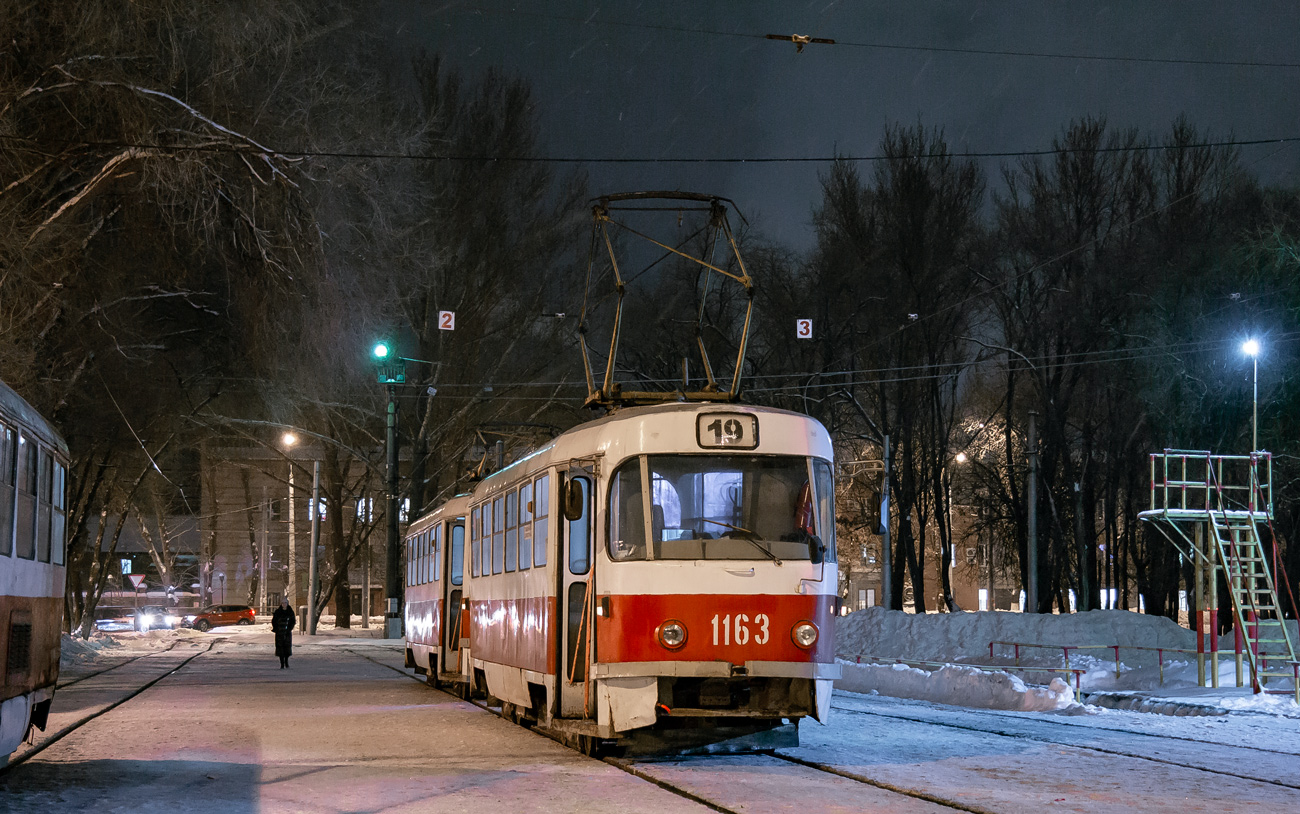 Самара, Tatra T3SU (двухдверная) № 1163