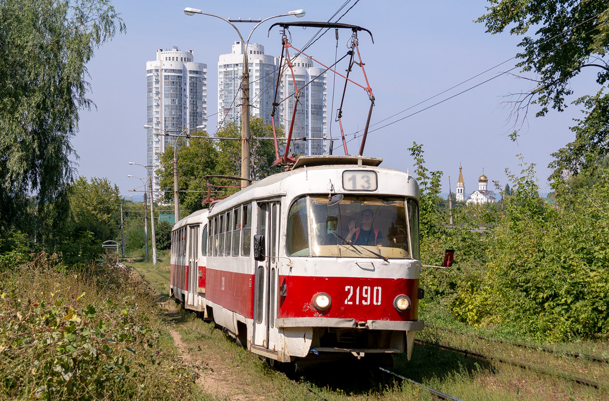 Самара, Tatra T3SU (двухдверная) № 2190