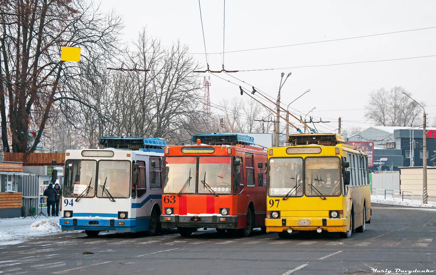 Полтава, YMZ T2 № 94; Полтава, YMZ T2 № 63; Полтава, YMZ T2 № 97
