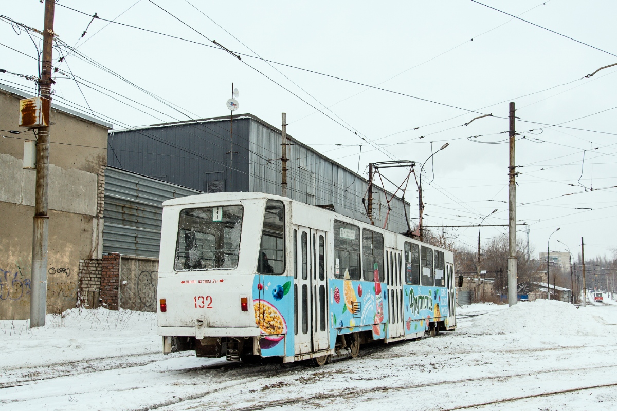 Липецк, Tatra T6B5SU № 132