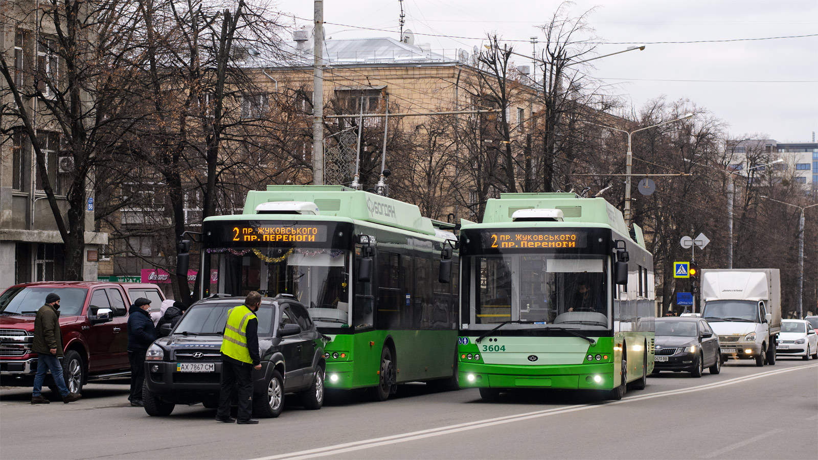 Kharkiv, Bogdan T70117 N°. 3604; Kharkiv — Incidents