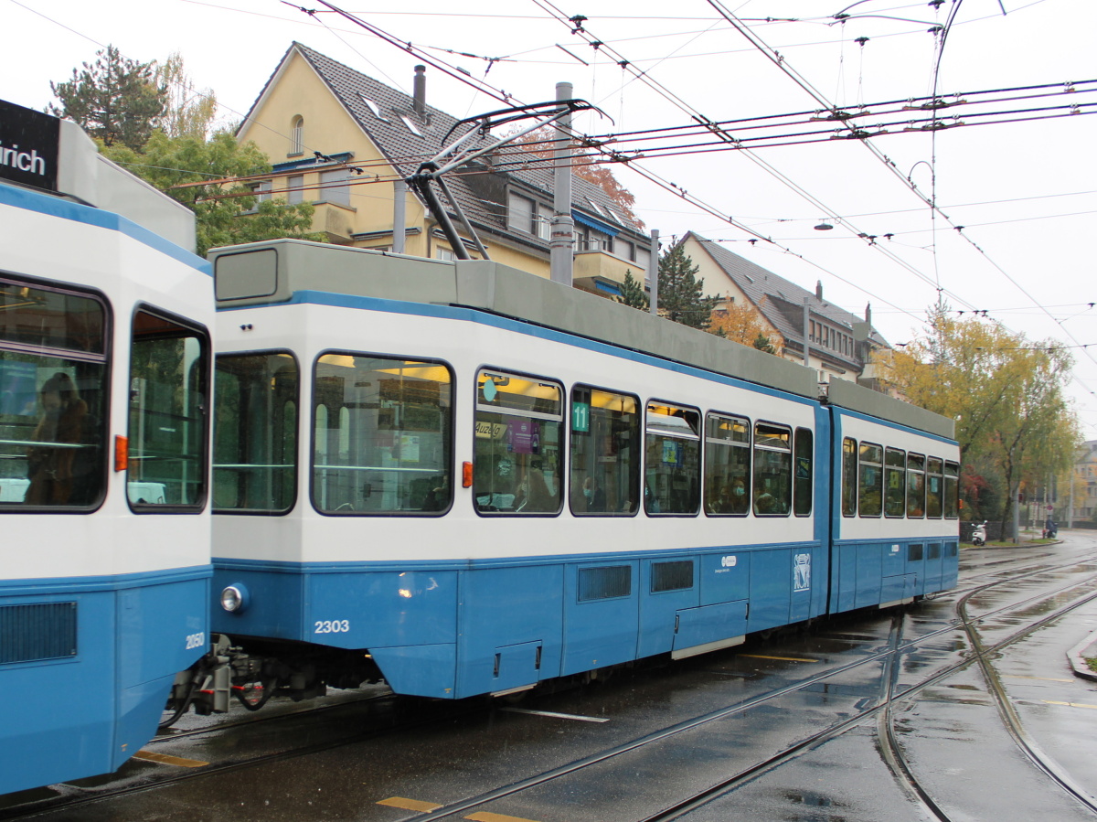 Zurich, SWS/SWP/BBC Be 4/6 "Tram 2000" (without cab) Br. 2303