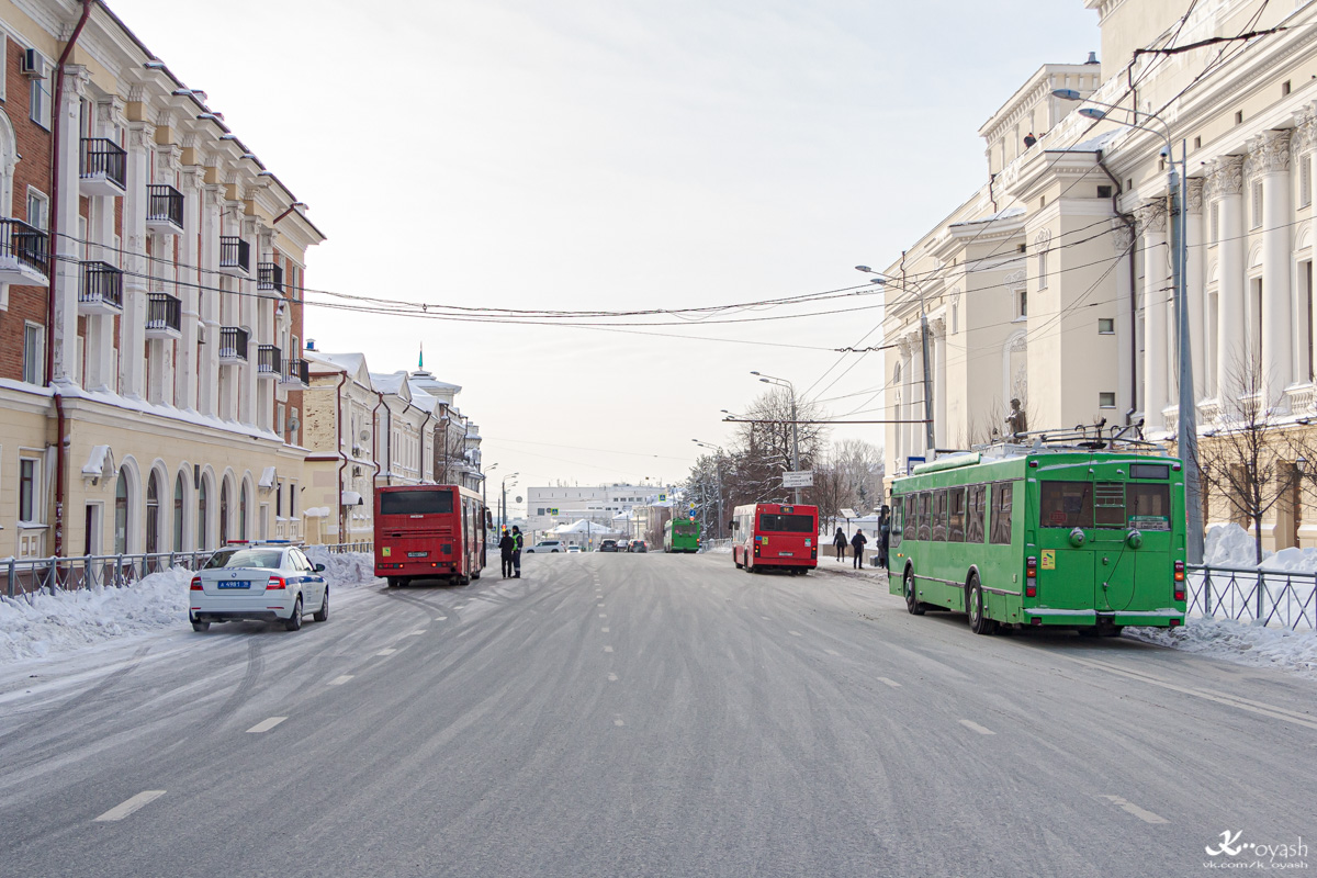 Казань, Тролза-5275.03 «Оптима» № 2336; Казань — ДТП и прочие происшествия с электротранспортом