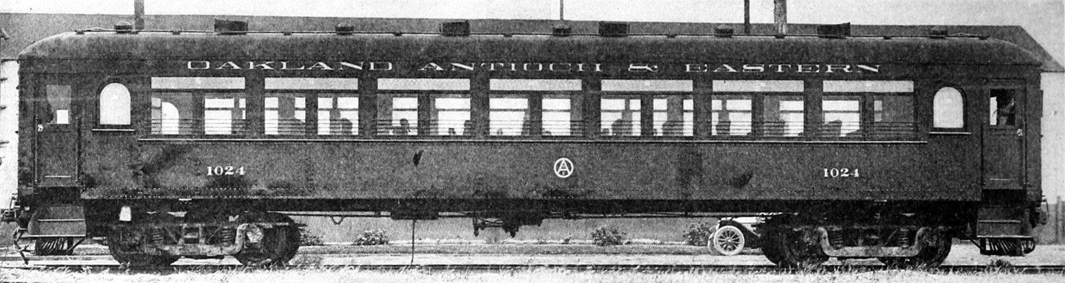 Сан-Франциско, область залива, Интерурбан Hall Scott прицепной № 1024 Сан-Франциско, область залива, Интерурбан Hall Scott прицепной № 1024