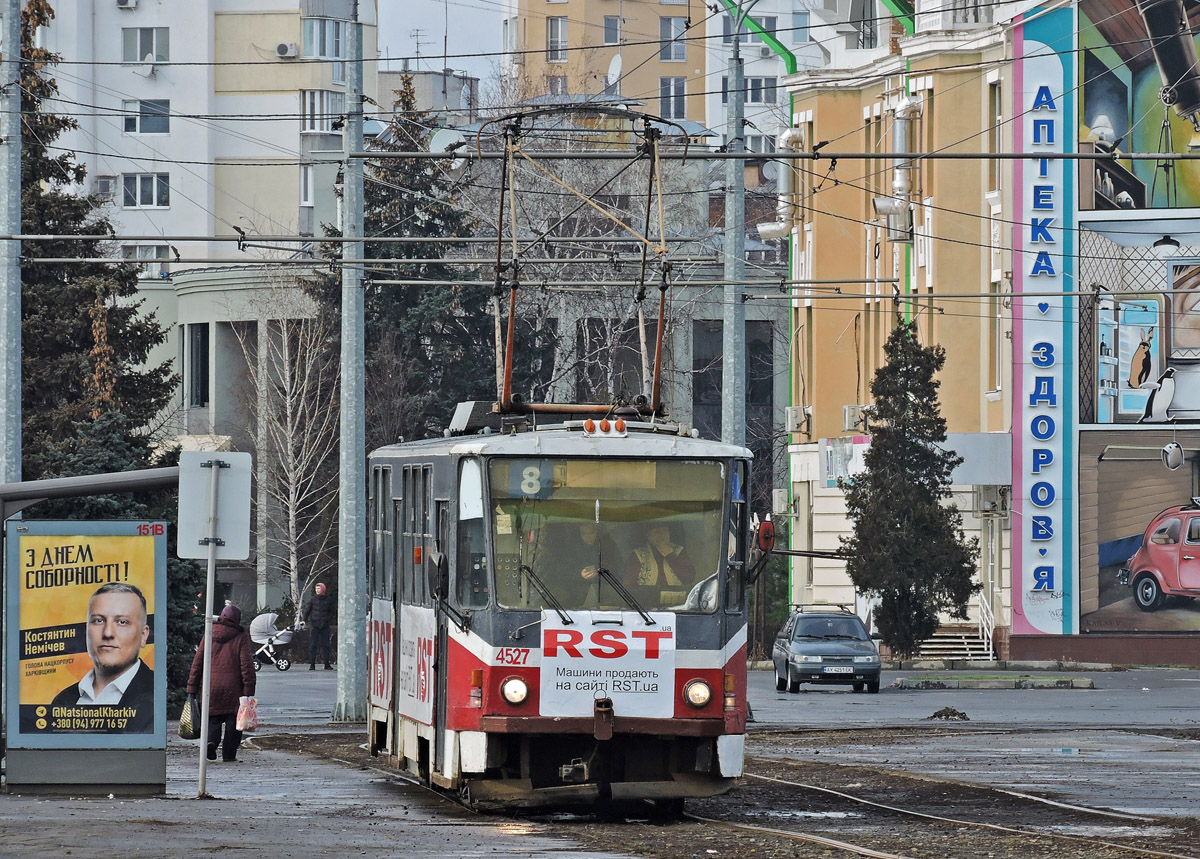 Харьков, Tatra T6B5SU № 4527