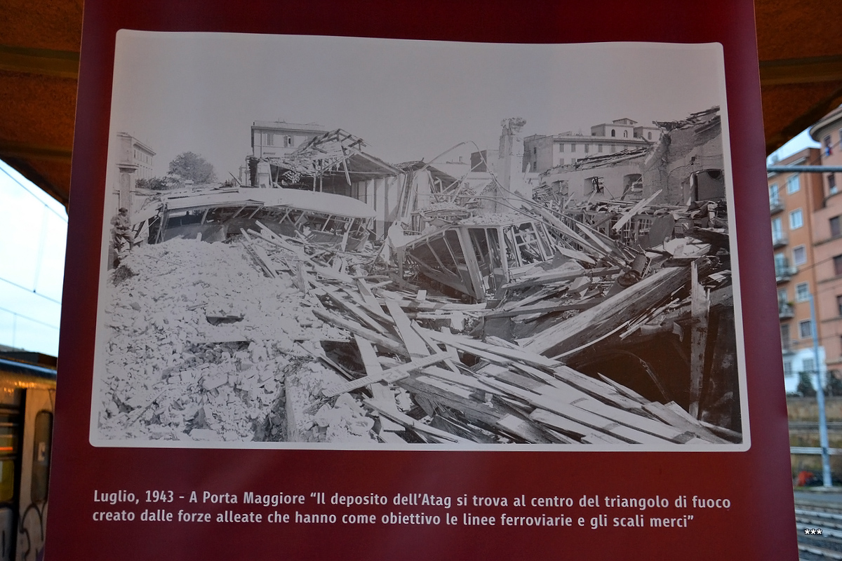 Рим — Музеи: «Polo Museale ATAC»; Рим — Старые фотографии; Рим — Трамвайное депо Porta Maggiore