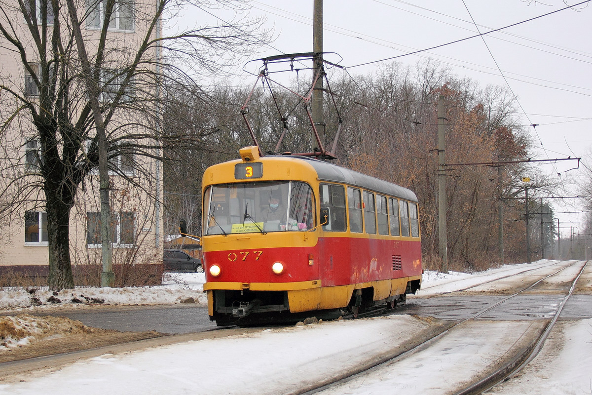 Орёл, Tatra T3SU № 077