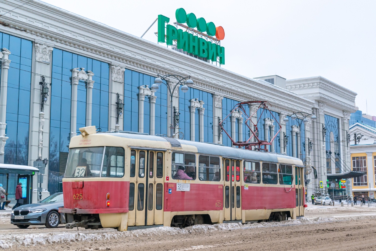 Екатеринбург, Tatra T3SU (двухдверная) № 625