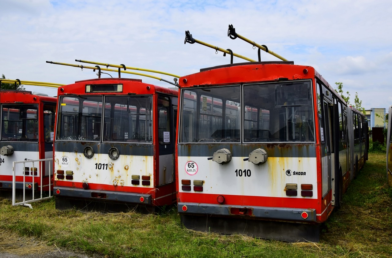 Кошице, Škoda 15Tr10/7 № 1011; Кошице, Škoda 15Tr10/7 № 1010; Кошице — Кошицкий троллейбусный день / Košický trolejbusový deň