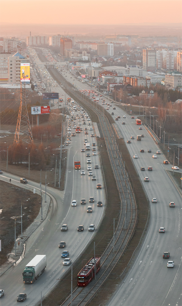 Казань — Большое трамвайное кольцо; Казань — Линии ГЭТ [4] — Восток; Казань — Электротранспорт с высоты