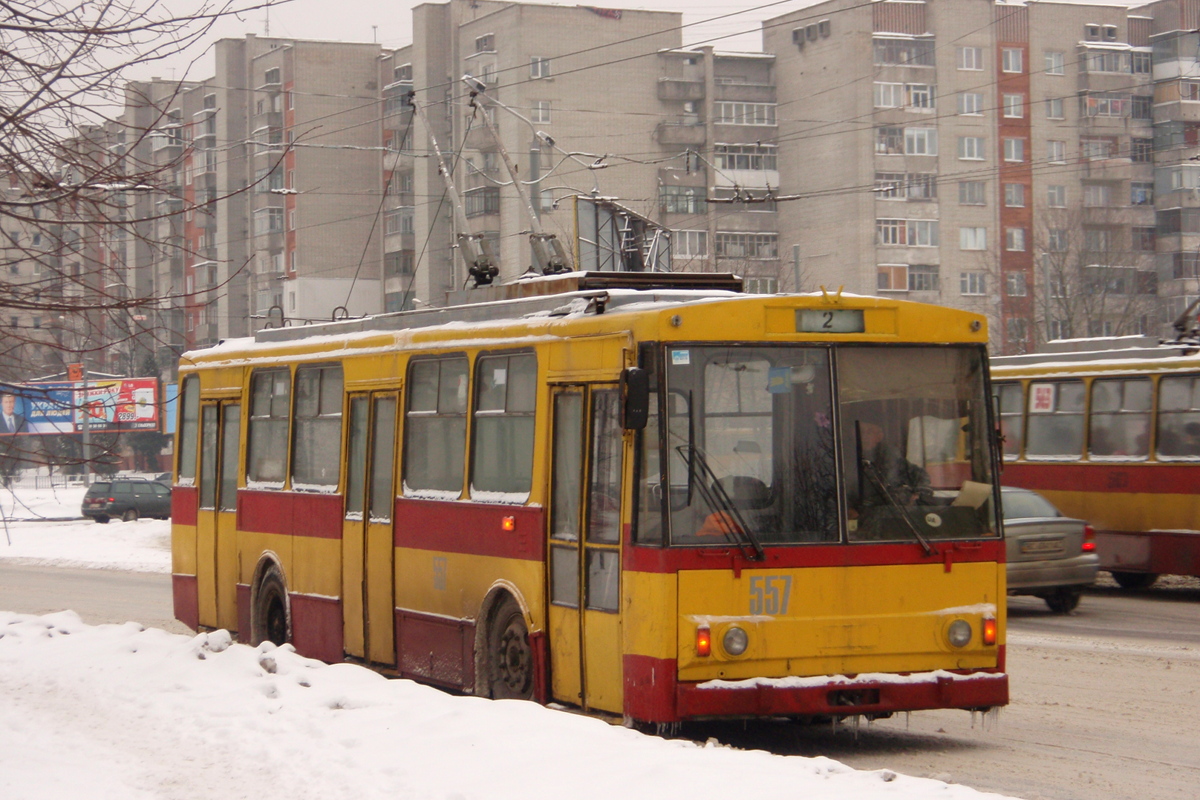 Львов, Škoda 14Tr89/6 № 557