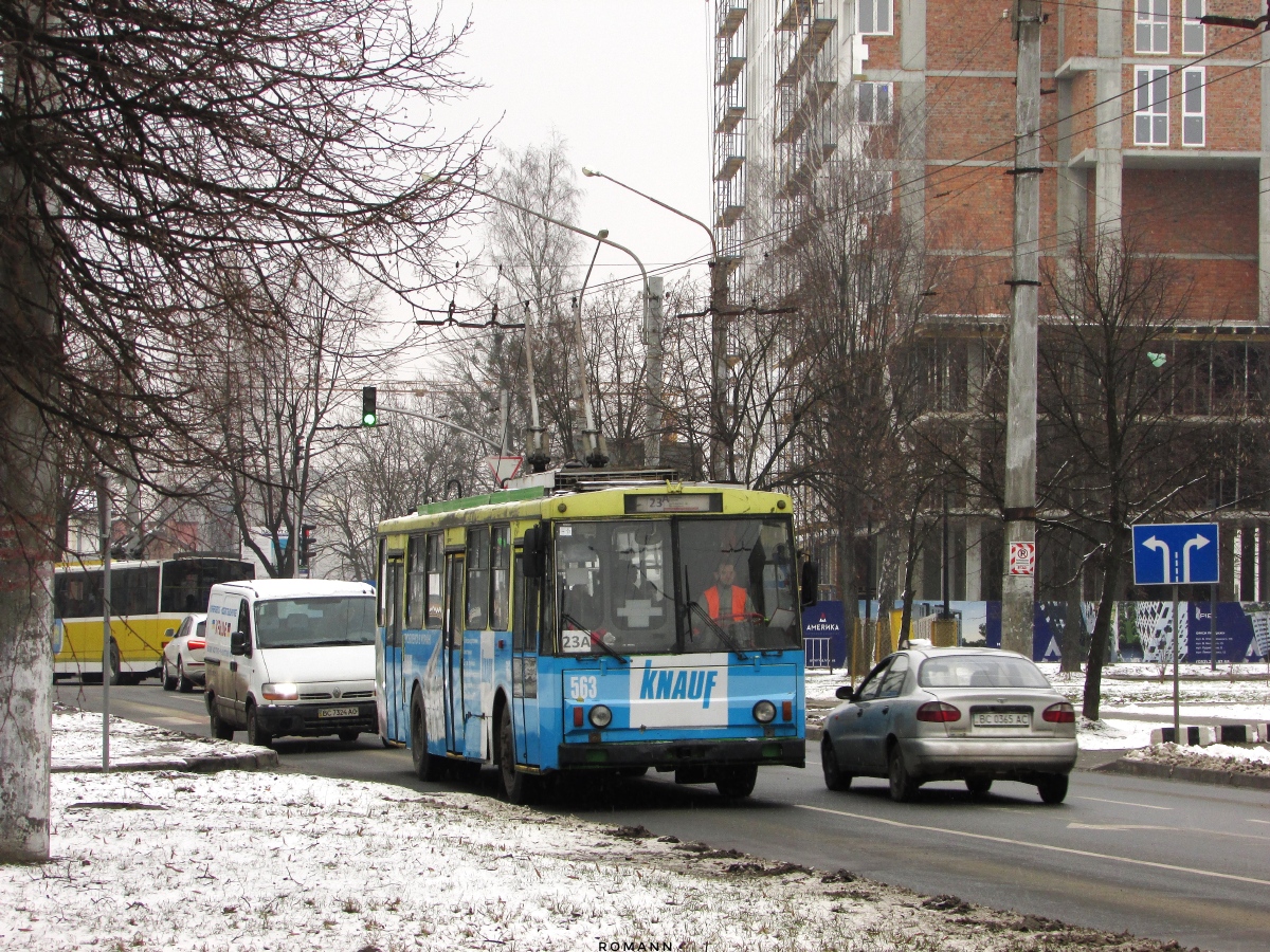 Львов, Škoda 14Tr89/6 № 563