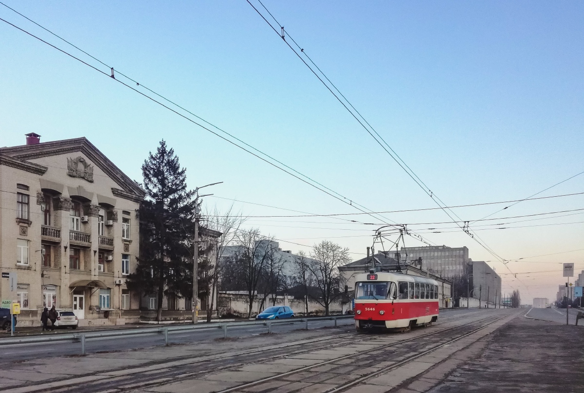 Kijev, Tatra T3SUCS — 5646; Kijev — Tramway lines: Darnytske depot network