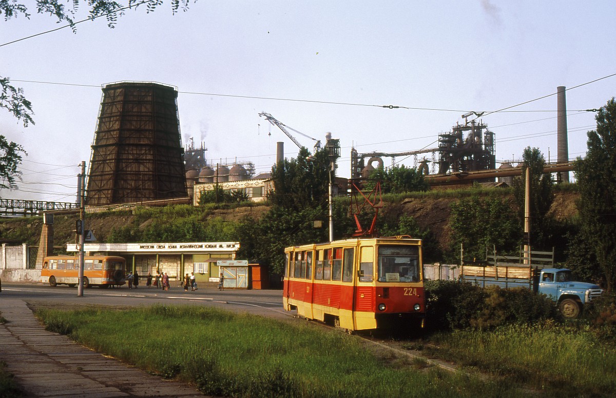 Макеевка, 71-605 (КТМ-5М3) № 224; Макеевка — Фотографии Matti, Томаса Фишера и других иностранных гостей — 20.06.1992