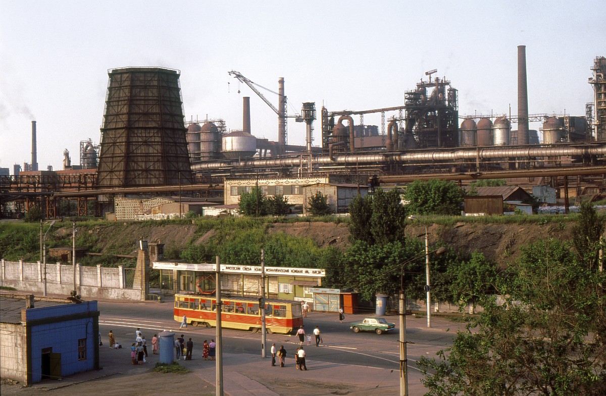 Макеевка, 71-605 (КТМ-5М3) № 224; Макеевка — Фотографии Matti, Томаса Фишера и других иностранных гостей — 20.06.1992