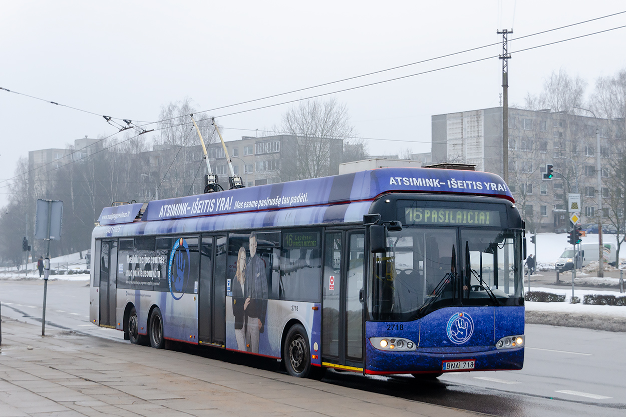 Вильнюс, Solaris Trollino II 15 AC № 2718
