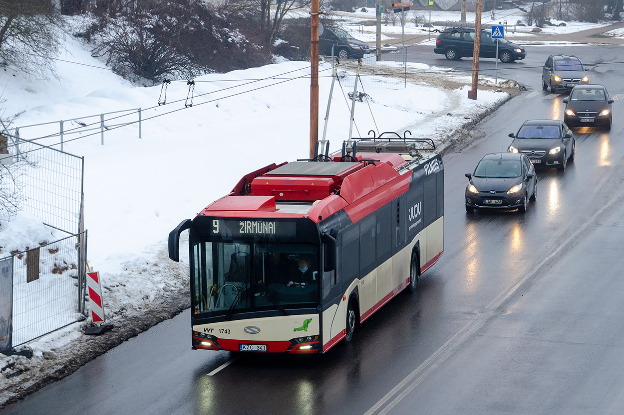 Вильнюс, Solaris Trollino IV 12 Škoda № 1743