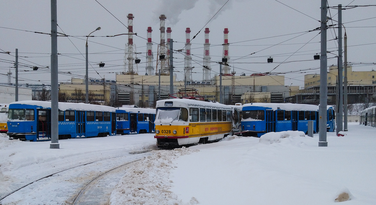 Москва, Tatra T3SU № 0328
