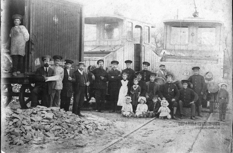 Kremenchuk, 2-axle motor car № 2; Kremenchuk — Historical photos — Electric tramway (1899-1922)