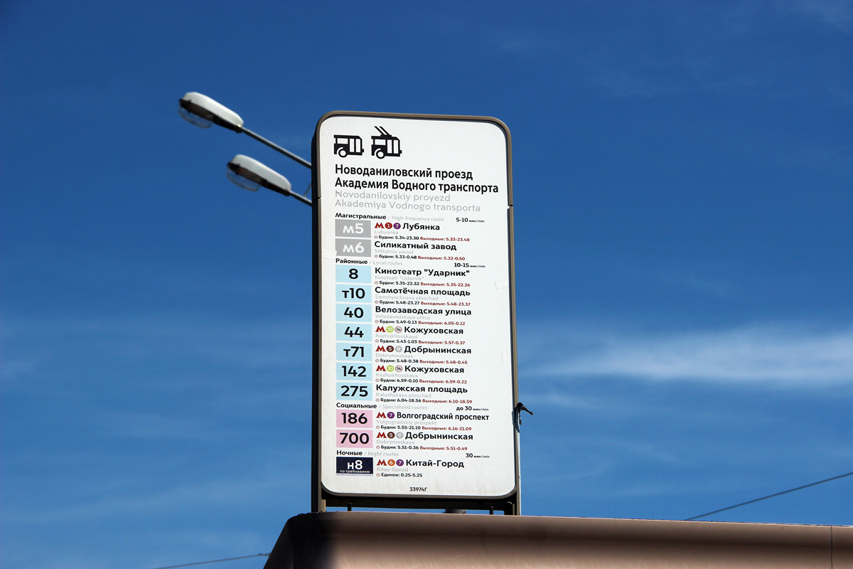 Moscow — Station signs & displays