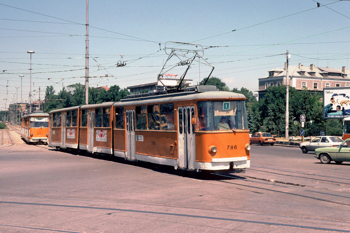 София, Т8M-730 (София 70) № 786; София — Исторически снимки — Трамвайни мотриси (1990–2010)
