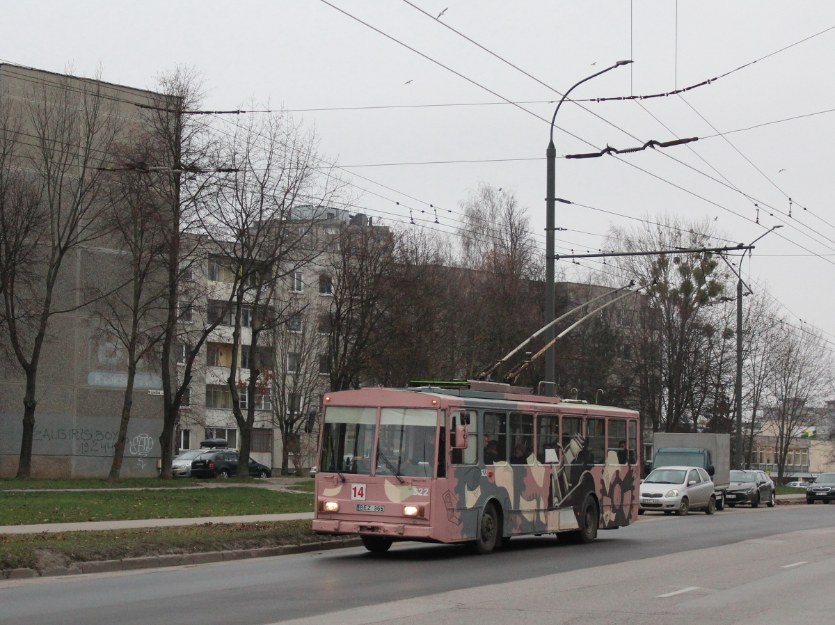 Каунас, Škoda 14Tr11/6 № 322