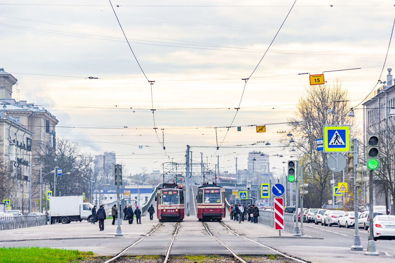 Sankt Petersburg — Tram lines and infrastructure