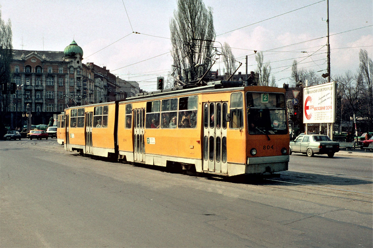 Sofia, T6M-700 # 804; Sofia — Historical — Тramway photos (1990–2010)