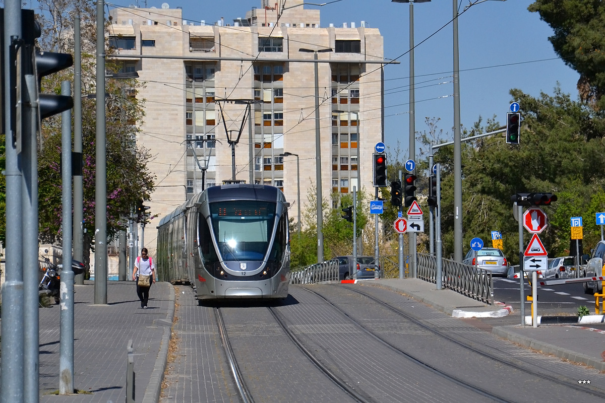 Jerusalem, Alstom Citadis 302 № 12