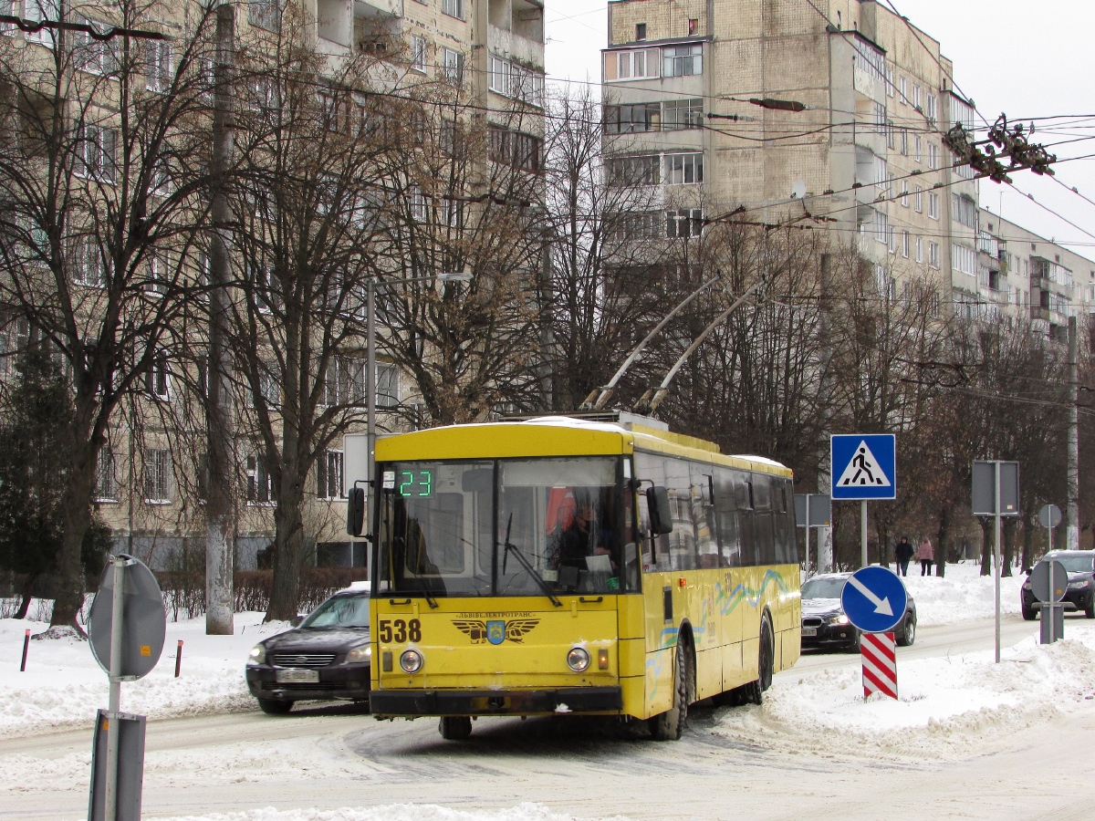 Львов, Škoda 14Tr02/6 № 538