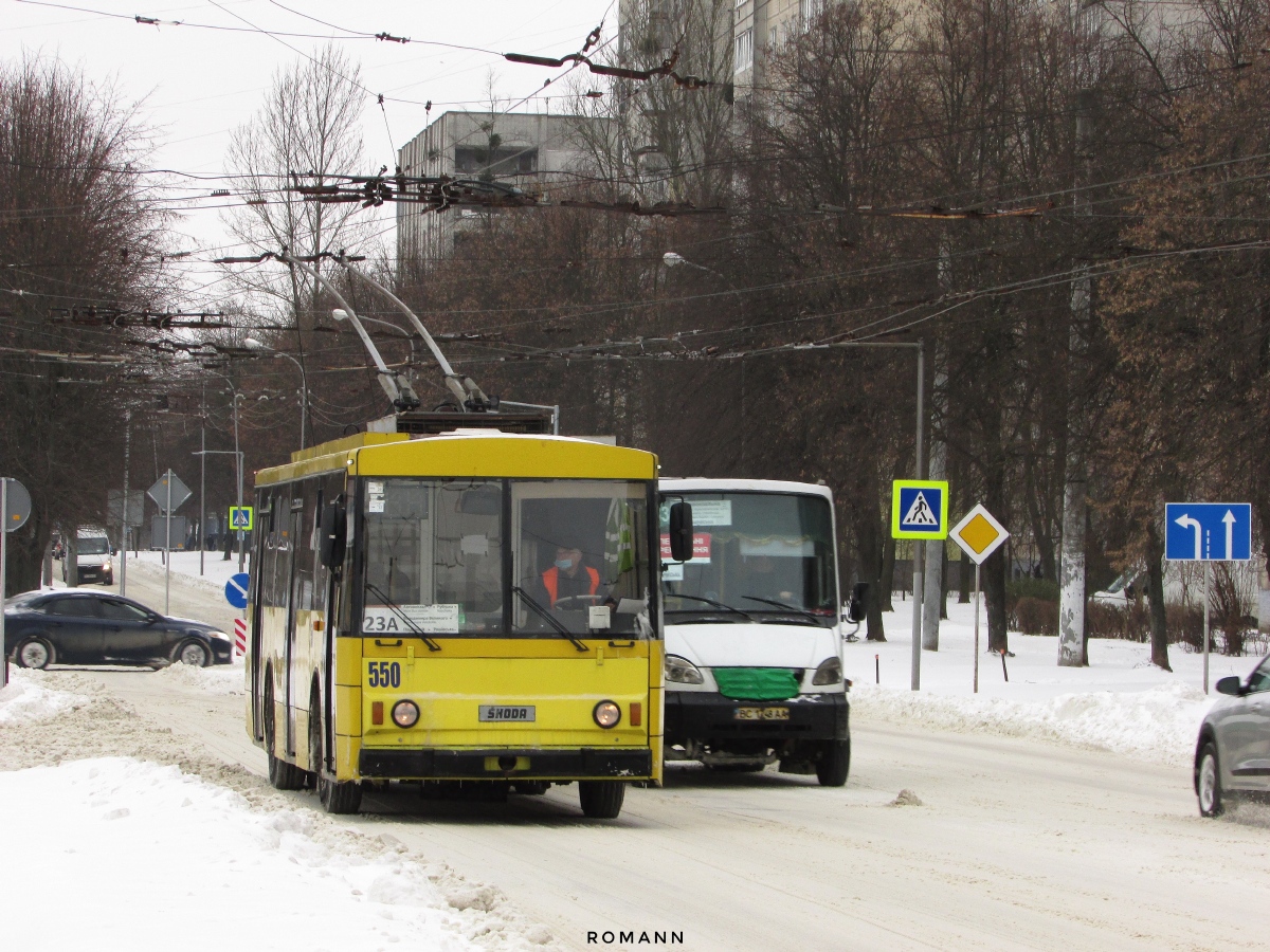 Львов, Škoda 14Tr89/6 № 550