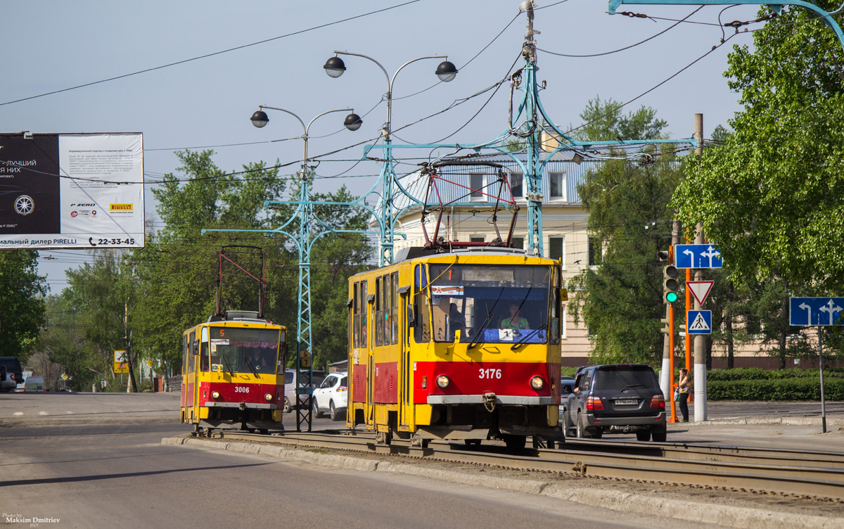 Барнаул, Tatra T6B5SU № 3176