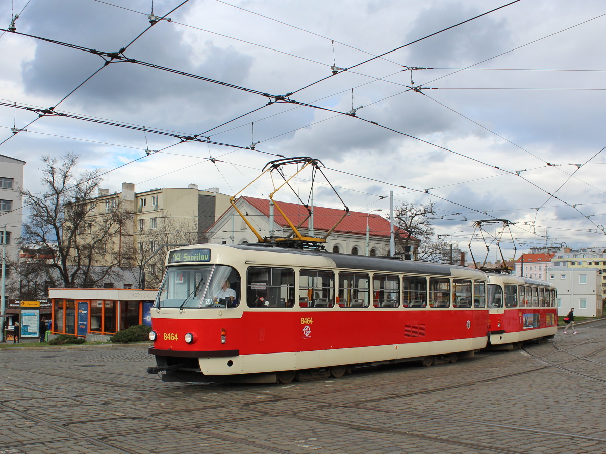 Прага, Tatra T3R.P № 8464