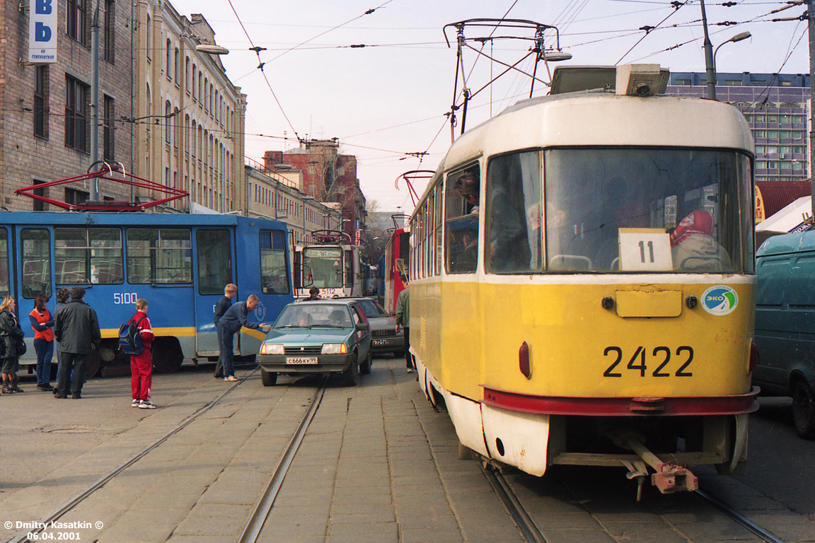 Moskau, Tatra T3SU Nr. 2422