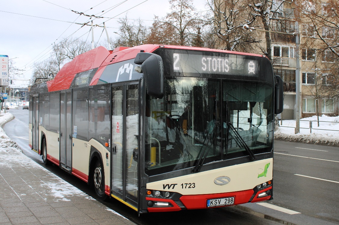 Vilnius, Solaris Trollino IV 12 Škoda nr. 1723