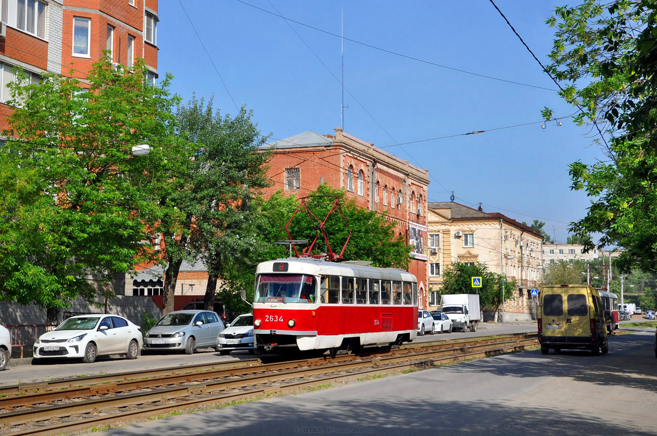 Волгоград, Tatra T3SU (двухдверная) № 2634