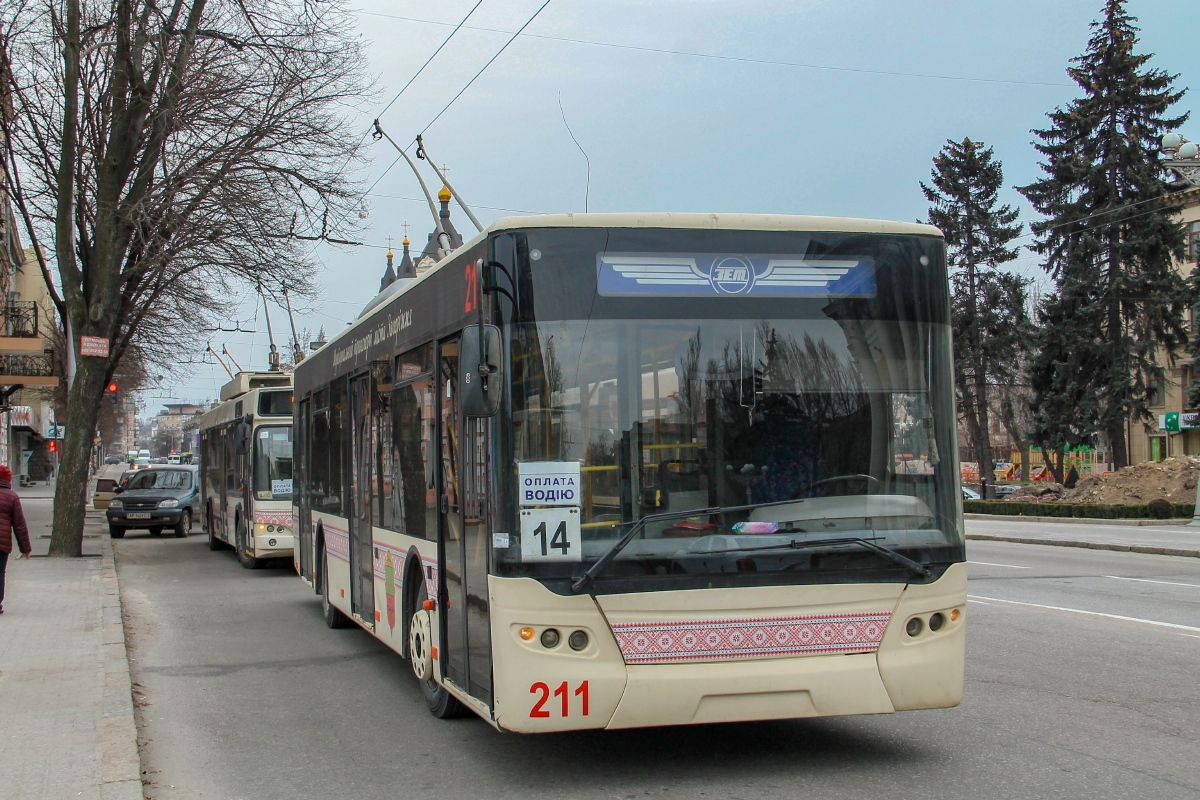 Запорожье, ЛАЗ E183D1 № 211