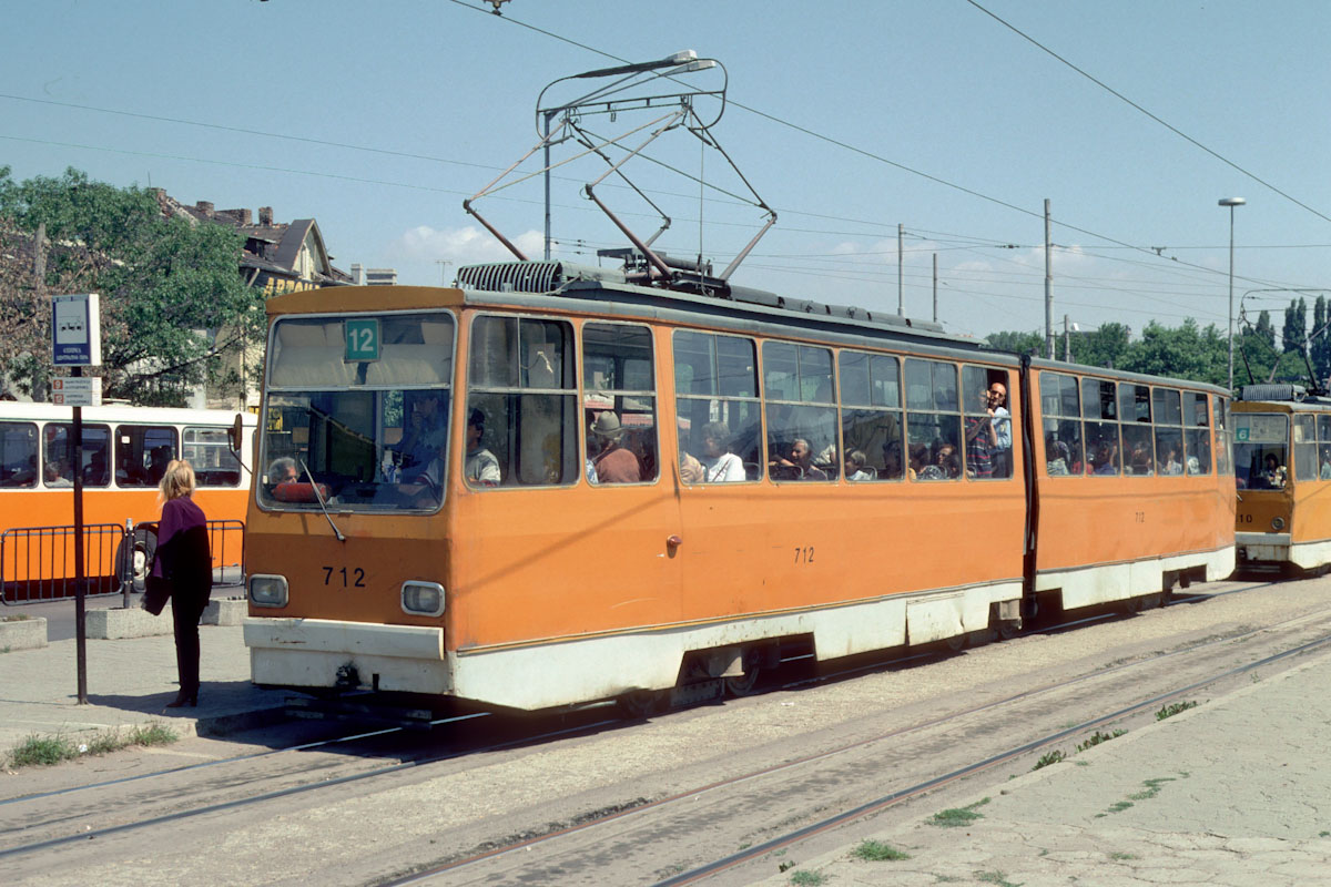 София, Т6М-700 № 712; София — Исторически снимки — Трамвайни мотриси (1990–2010)